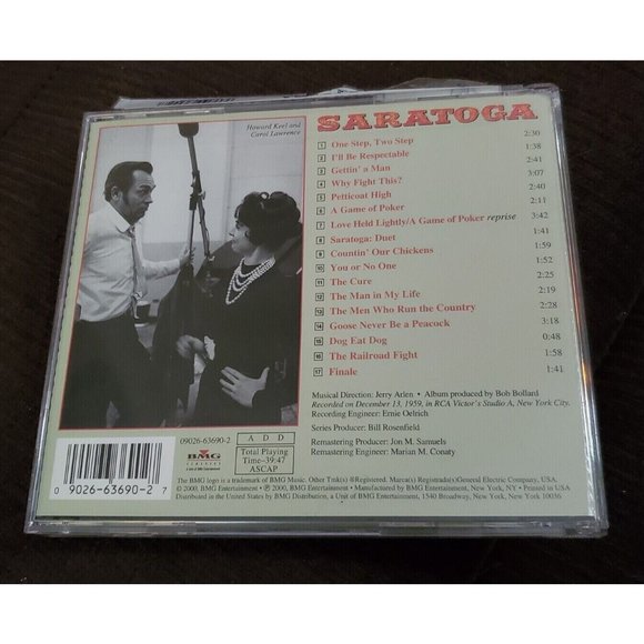 Saratoga RCA Victor Original Cast Recording Howard Keel Carol Lawrence Like New - Picture 2 of 4